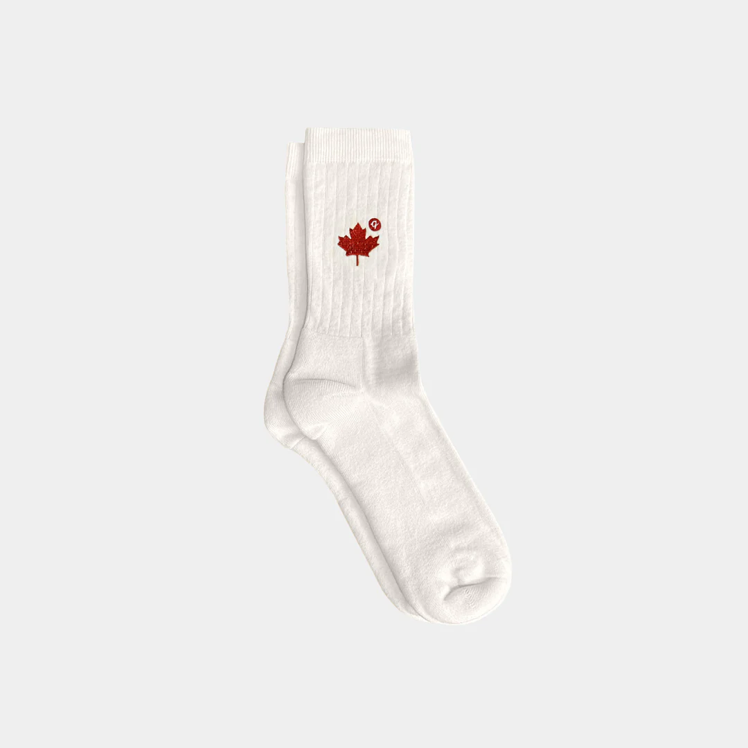 Canada Embroidered Midweight Crew Pacers - 97% Organic Cotton - Image 2