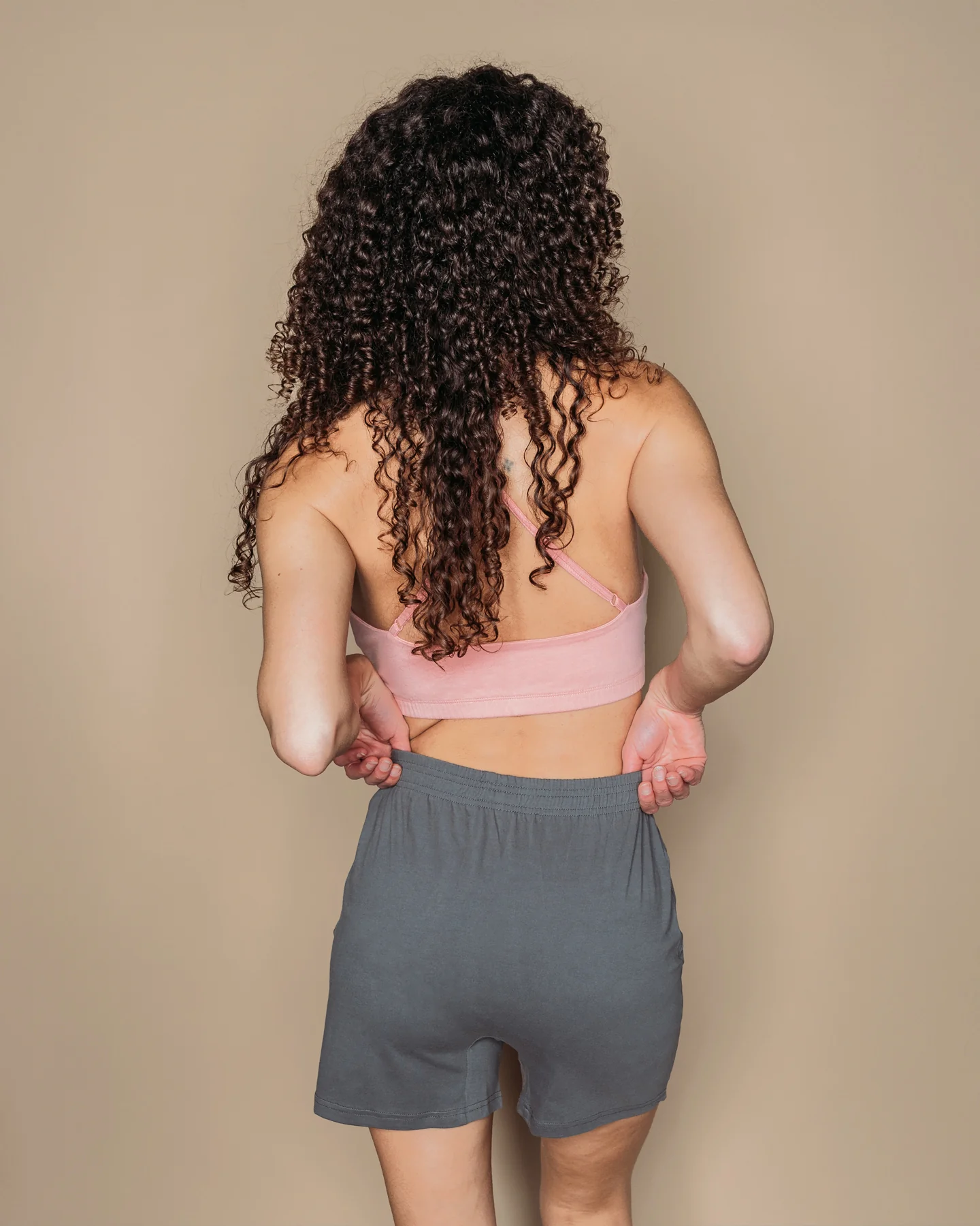 Everyday Knit Boxers - Natural, Plant Dyed - Ash - 100% Organic Cotton - Image 2