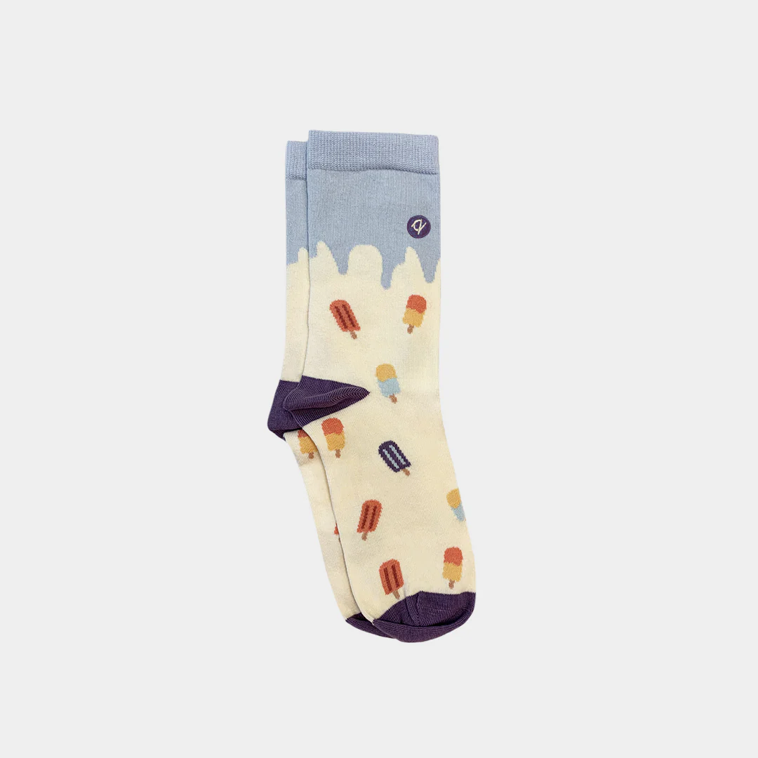 For the Love of Sweets Adult Sock - 98% Organic Cotton - Image 3