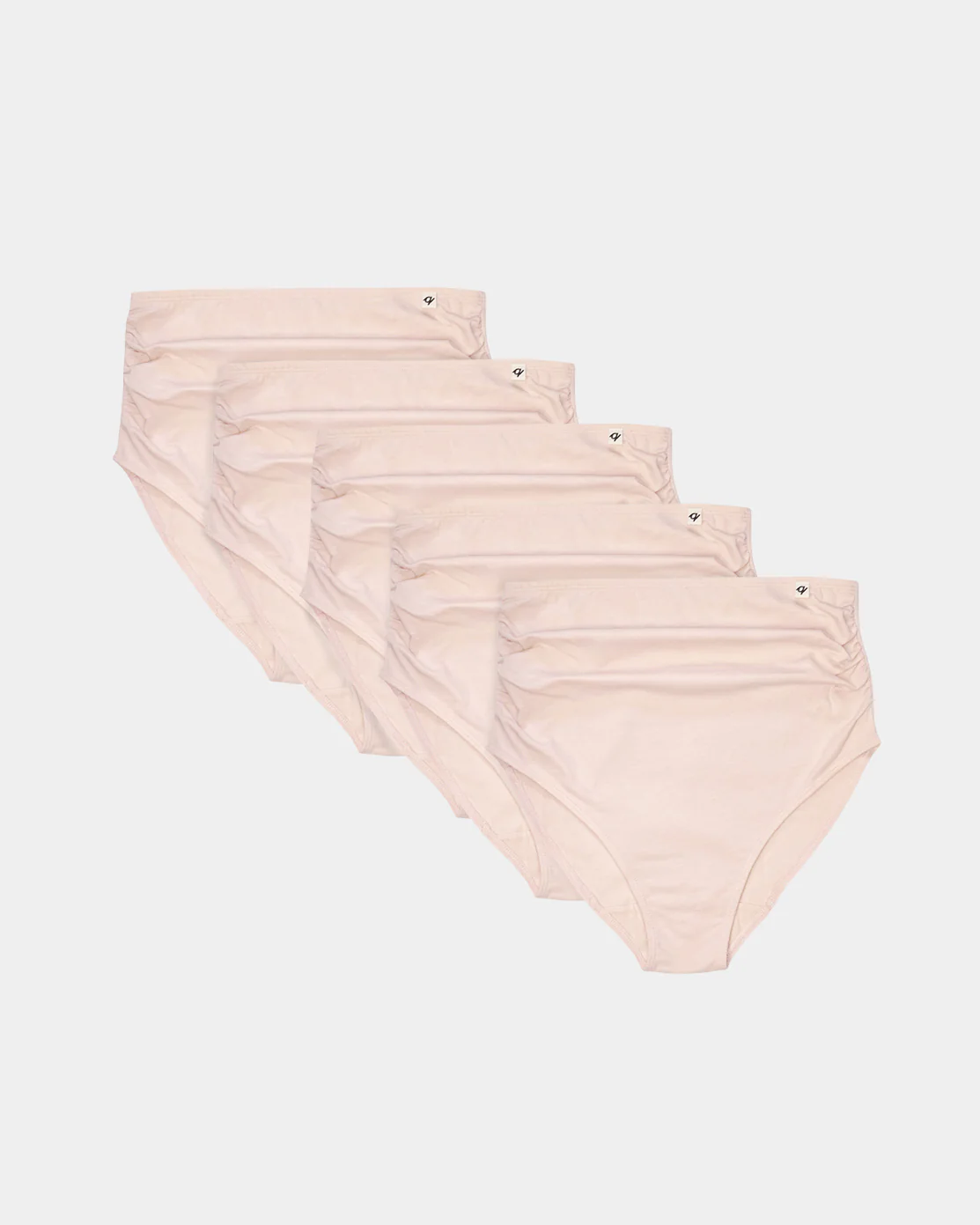Maternity High Waist Briefs - Natural, Plant Dyes - 95% Organic Cotton - Image 3