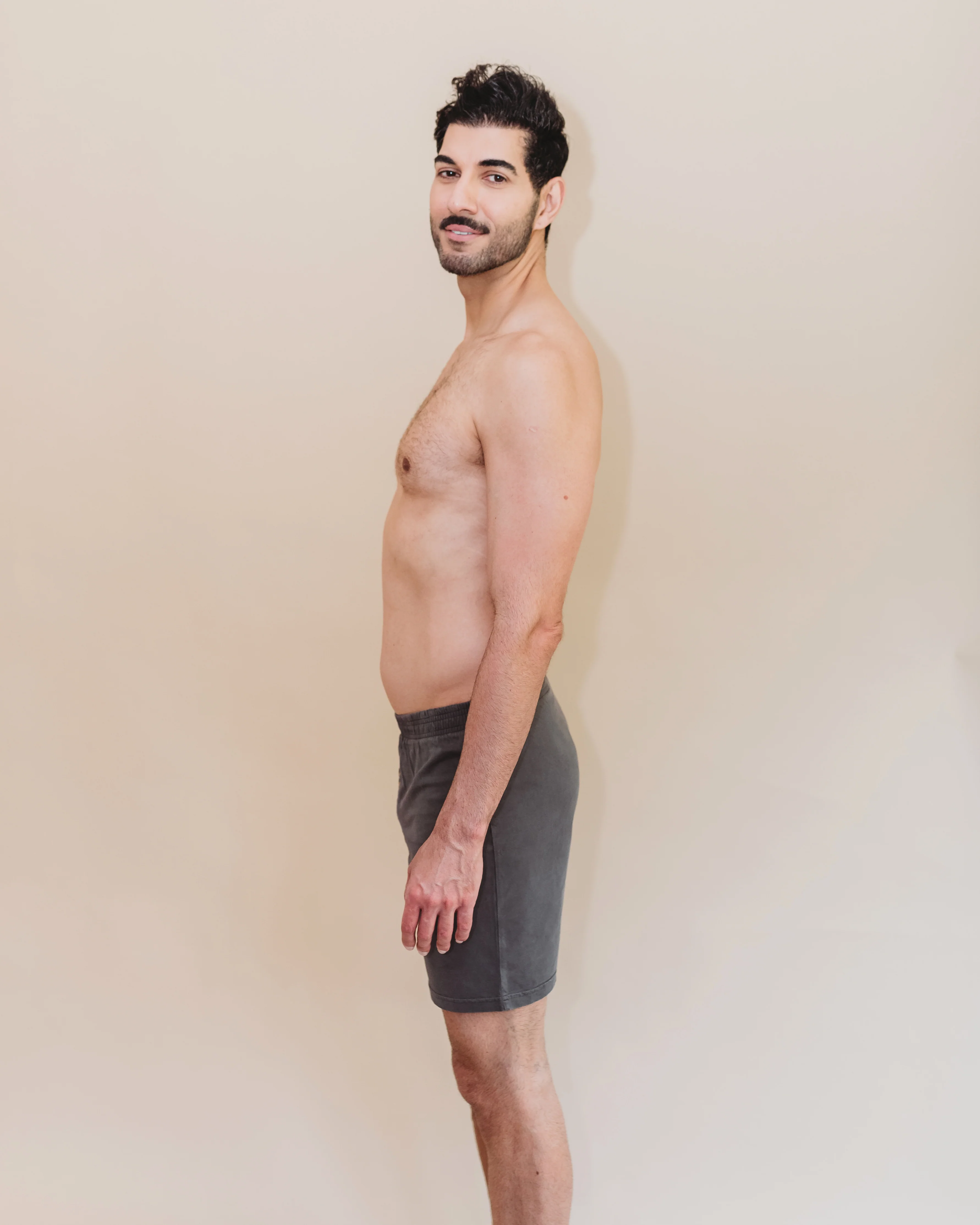 Everyday Knit Boxers - Natural, Plant Dyed - Ash - 100% Organic Cotton - Image 5