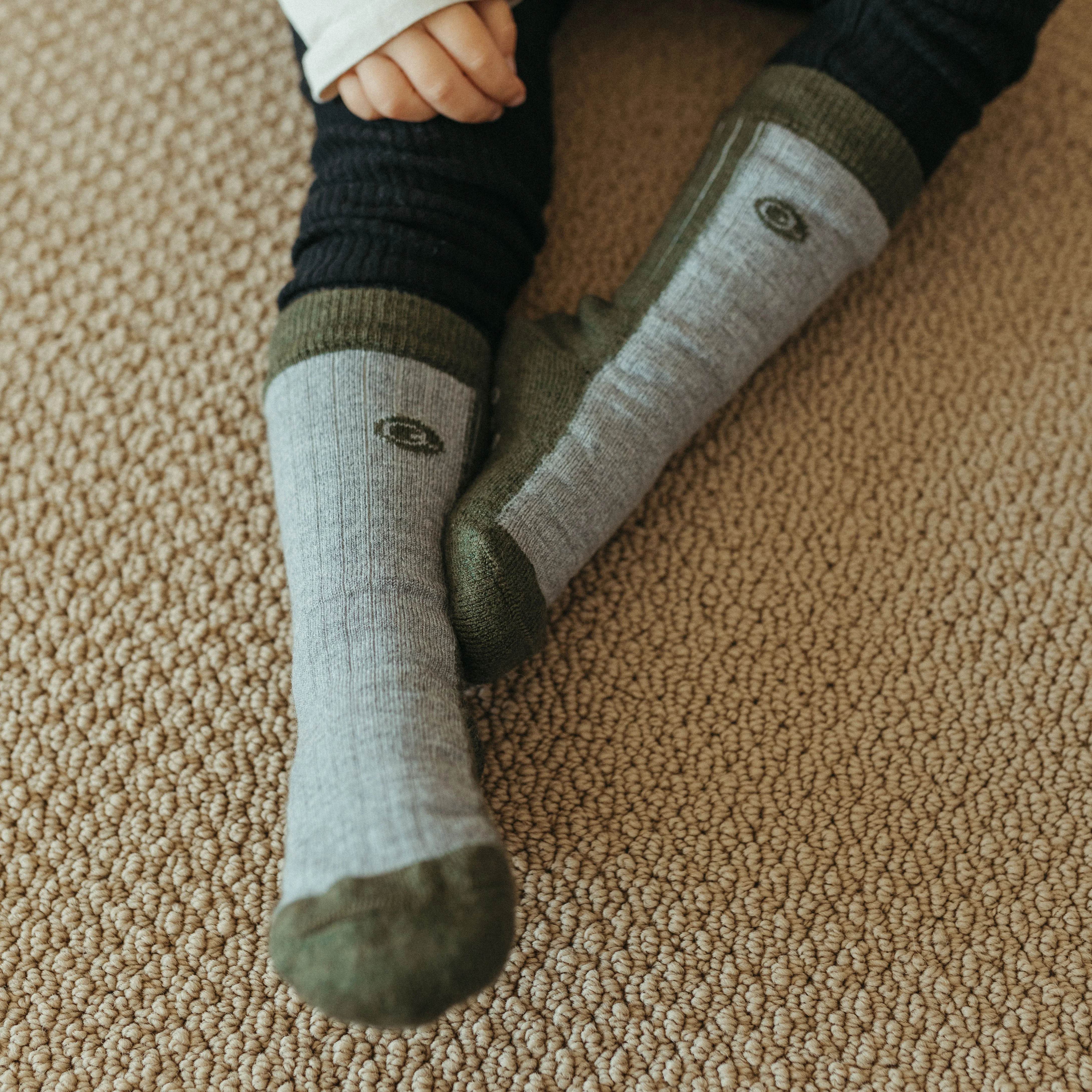 Merino Wool Midweight Cool Tones Kids Socks (4 pack) - Image 6