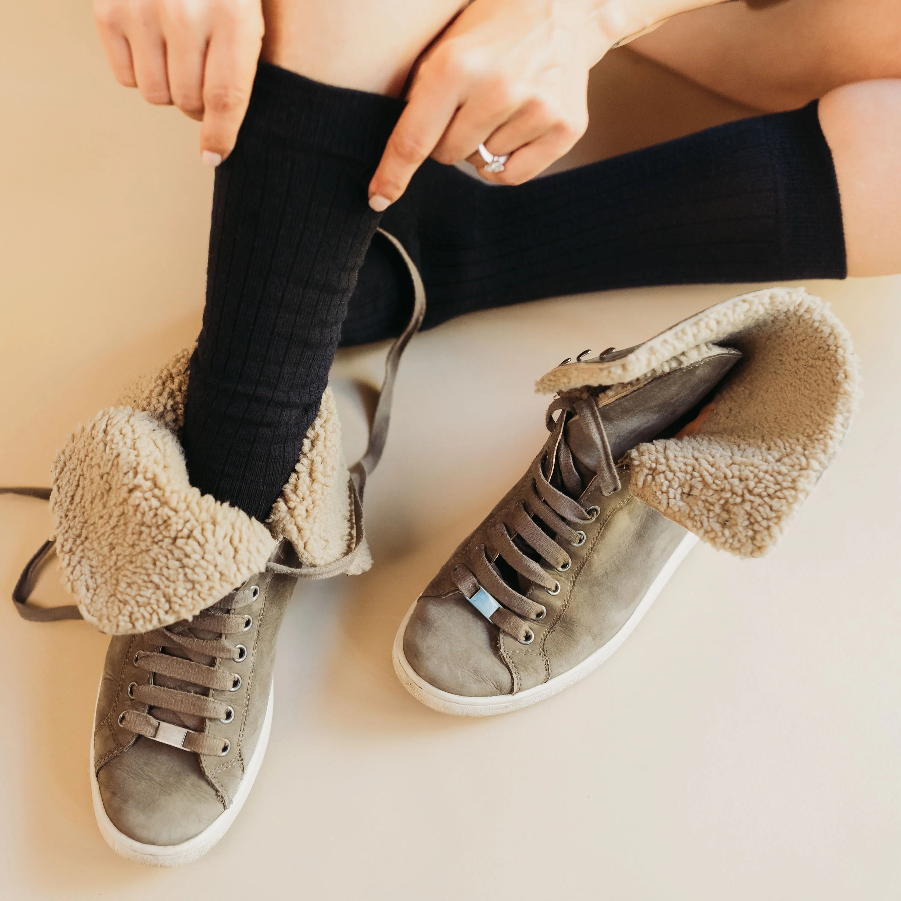 Adult Ribbed Socks - 100% Organic Cotton - Image 15