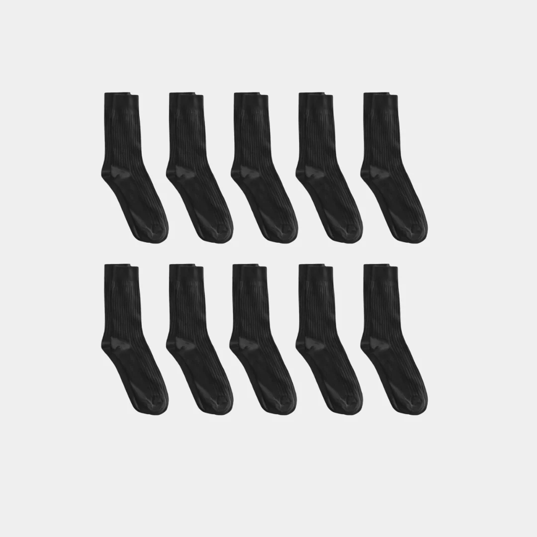 Adult Ribbed Socks - 100% Organic Cotton - Image 29