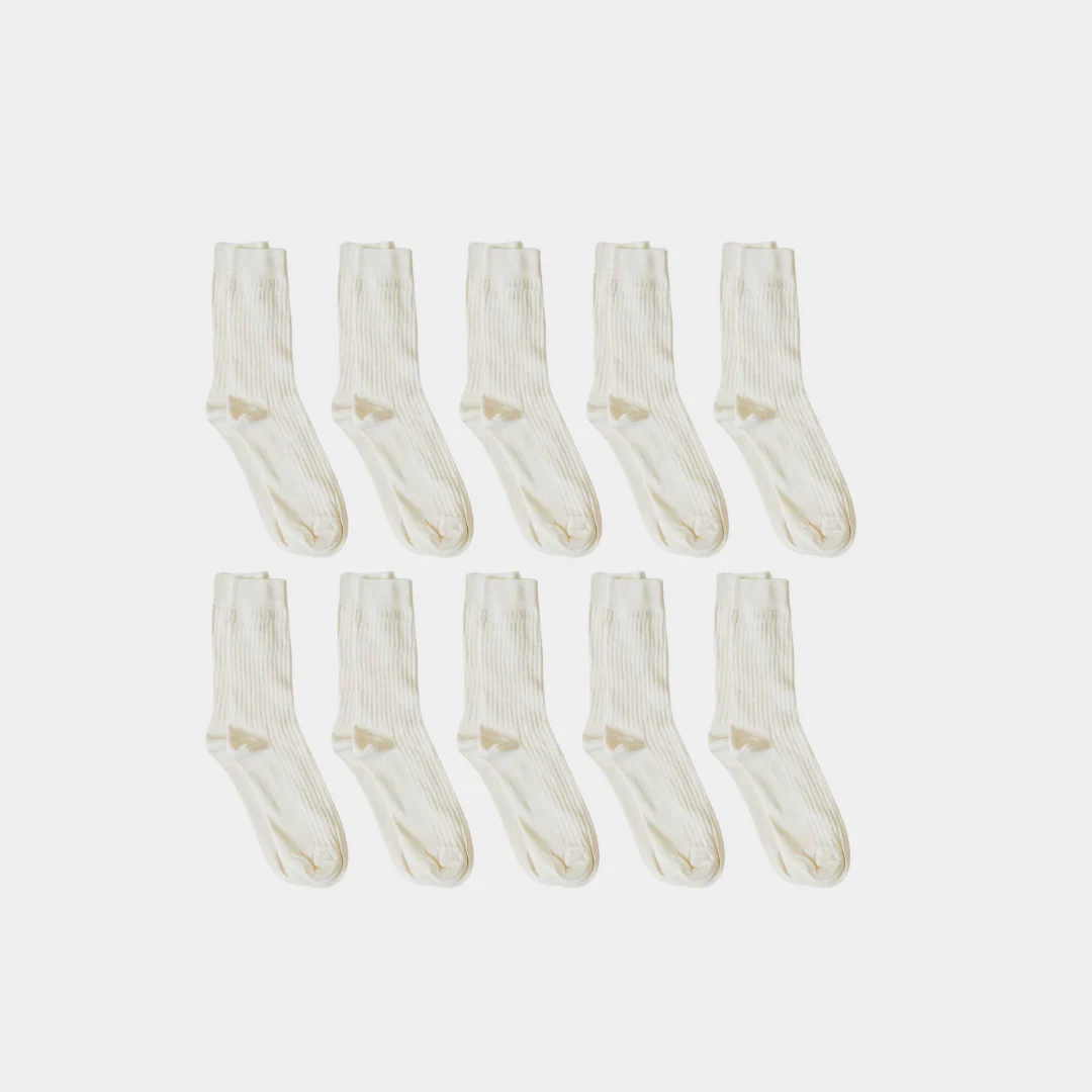 Adult Ribbed Socks - 100% Organic Cotton - Image 30