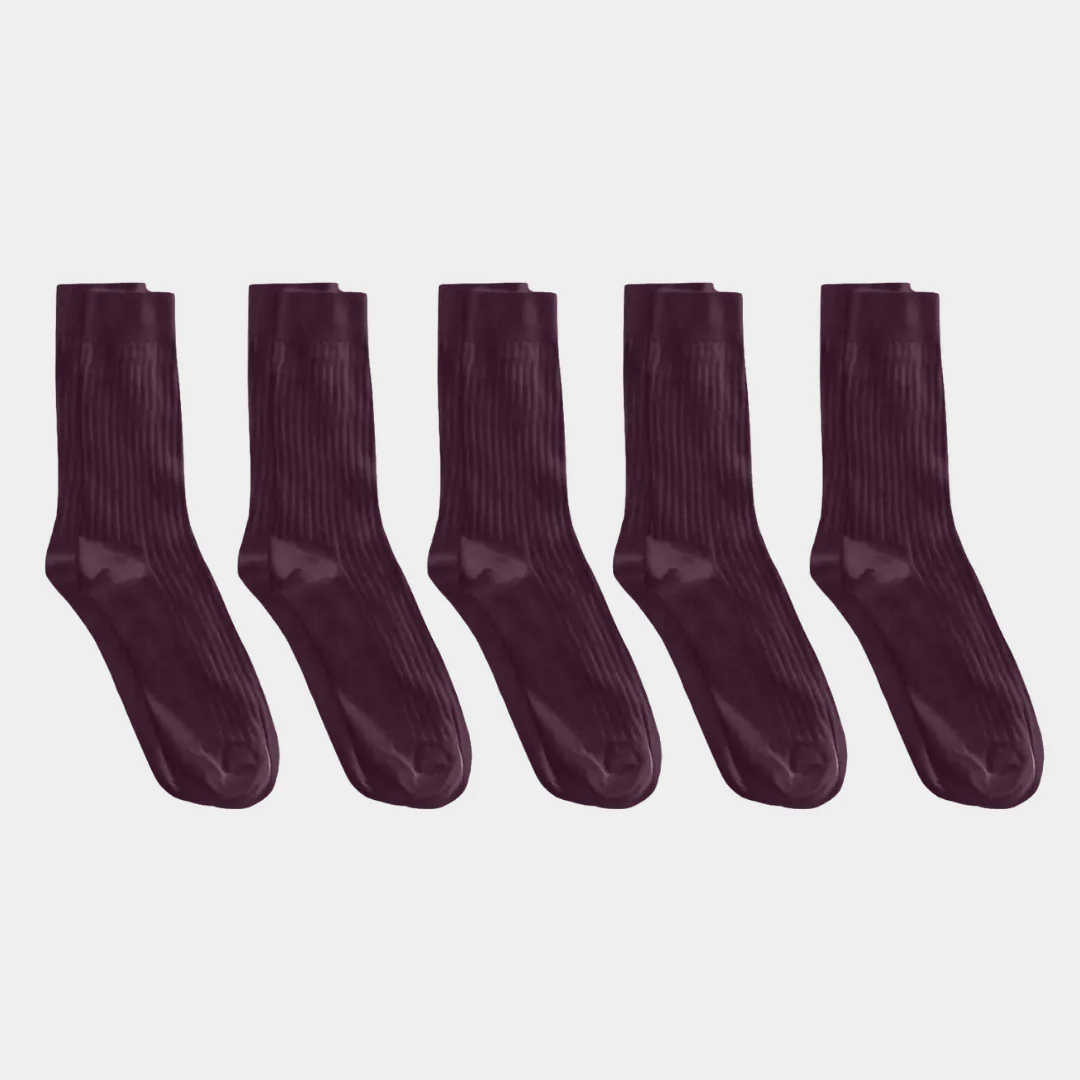 Adult Ribbed Socks - 100% Organic Cotton - Image 33
