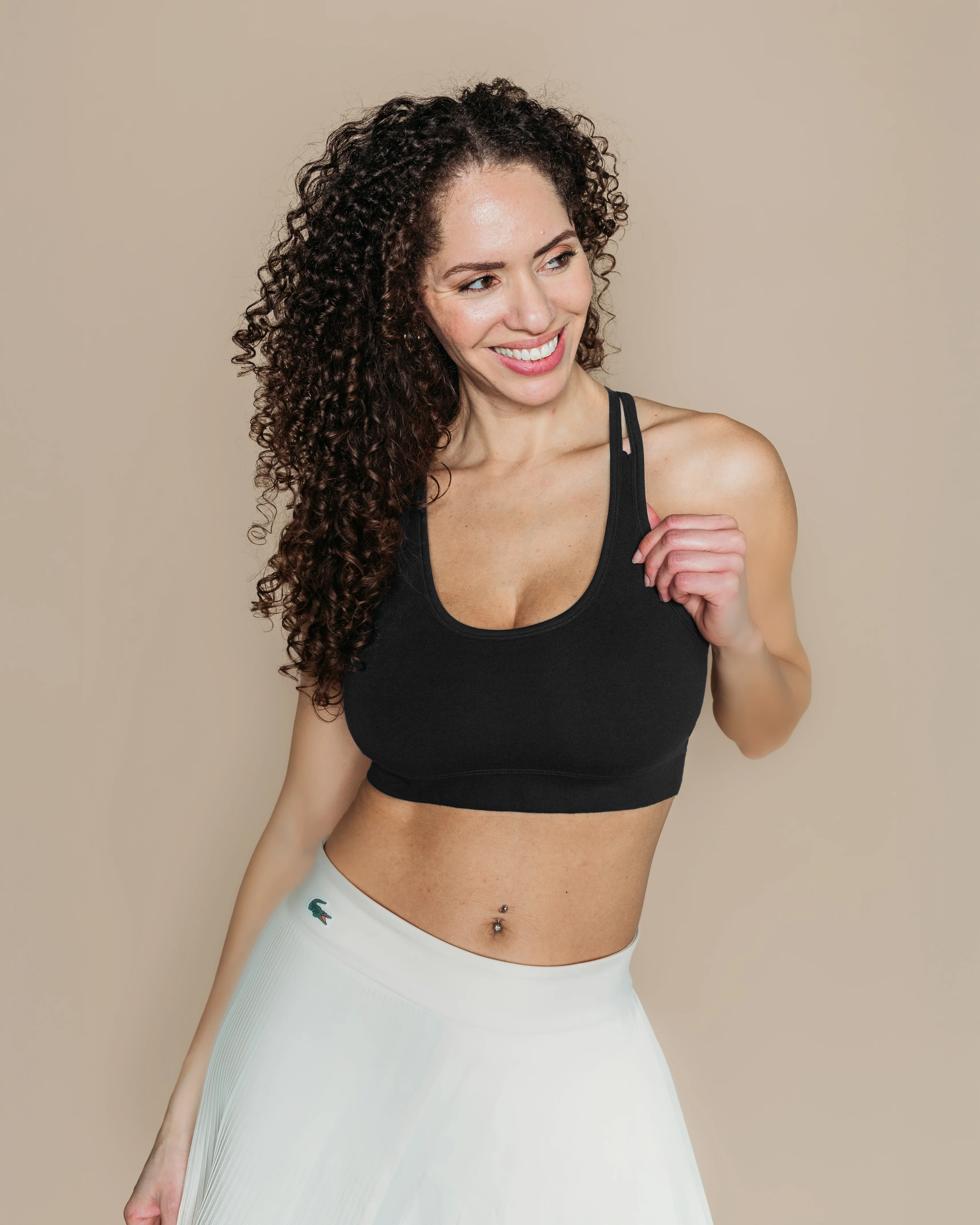 Organic Racerback Sports Bra - 95% Organic Cotton - Image 9