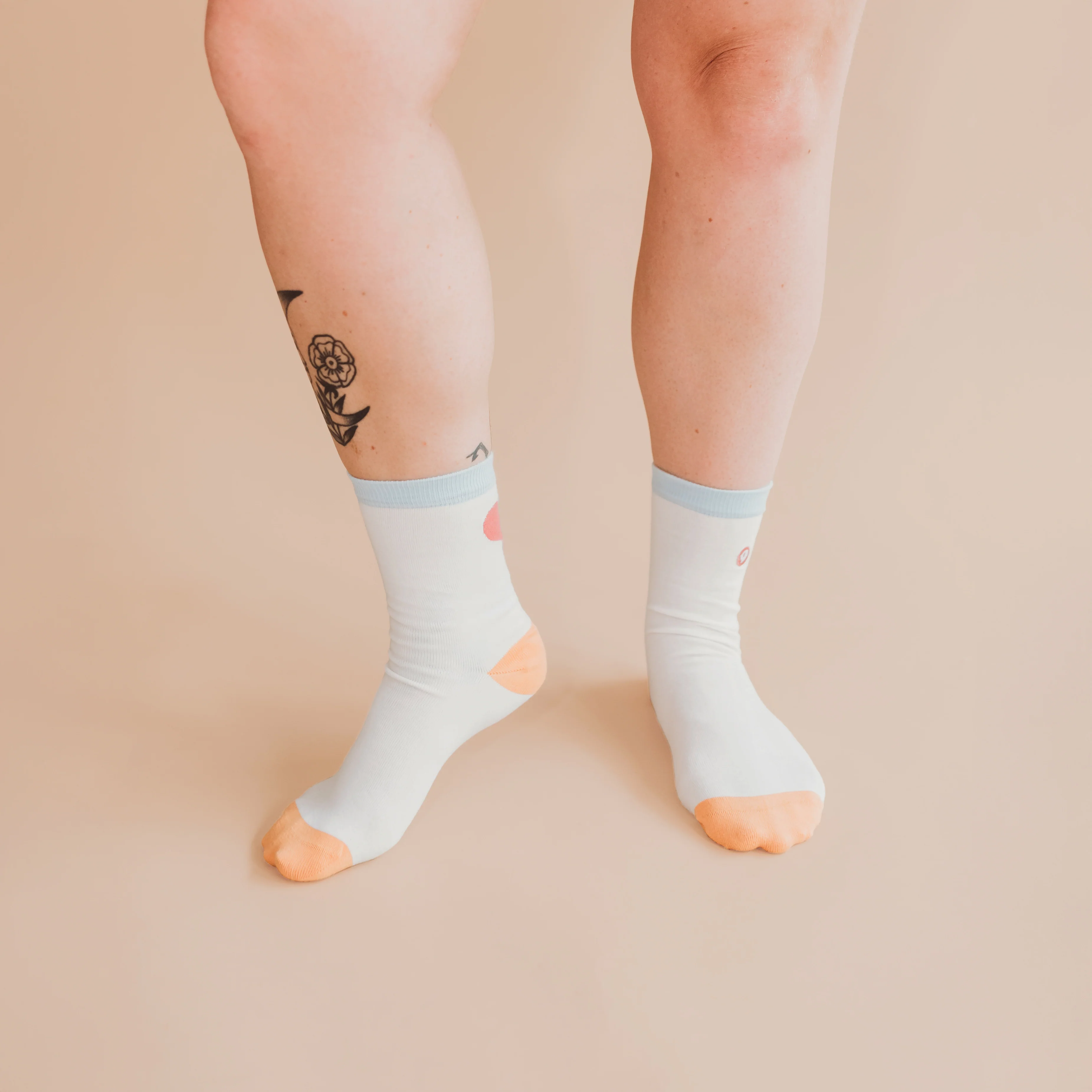 Pair of Hearts Adult Sock - 98% Organic Cotton - Image 2