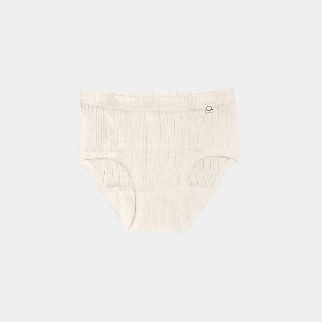 Pointelle Rose Classic Briefs - 100% Organic Cotton - Image 3