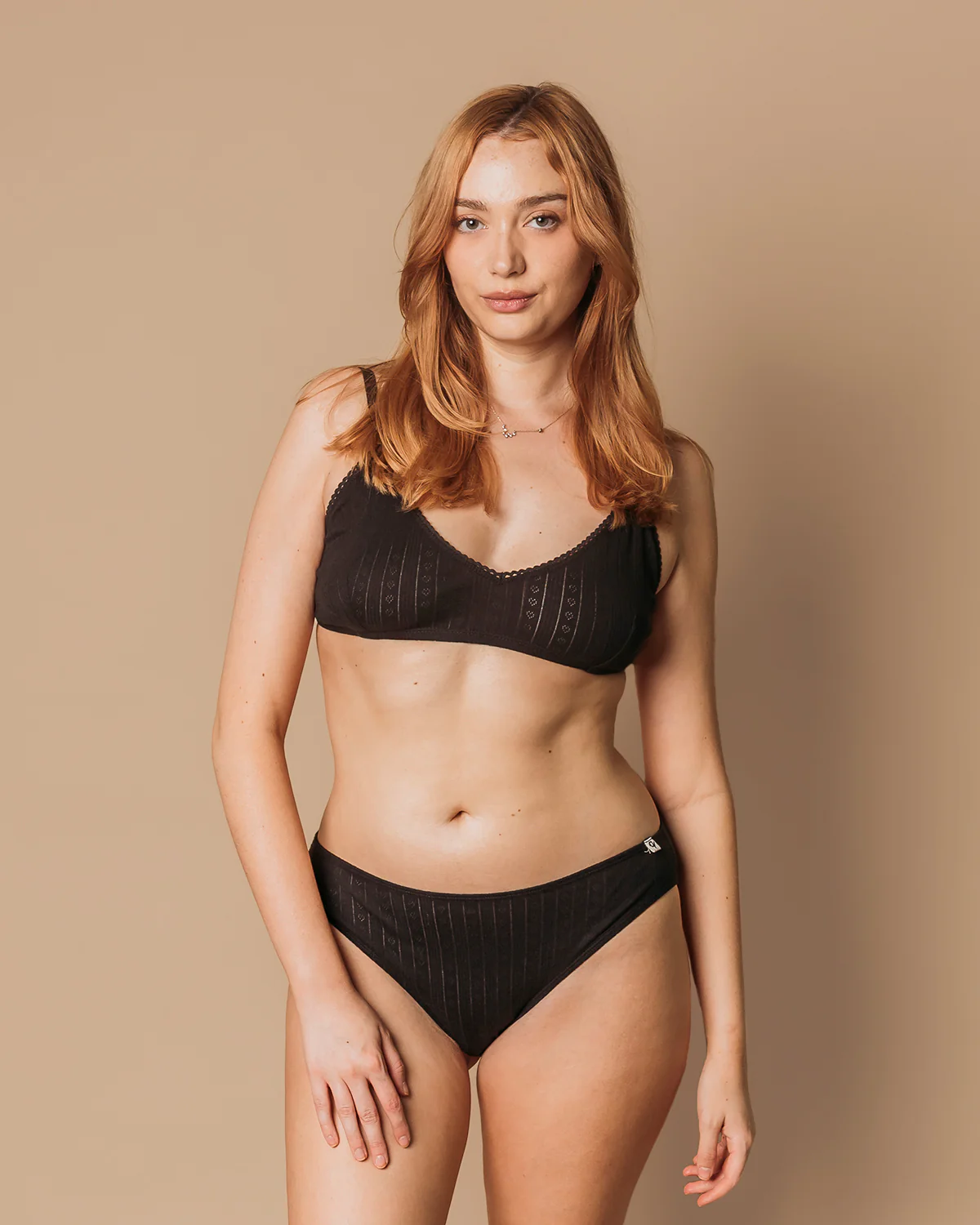 Women's Pointelle Thong - 100% Organic Cotton - Image 12