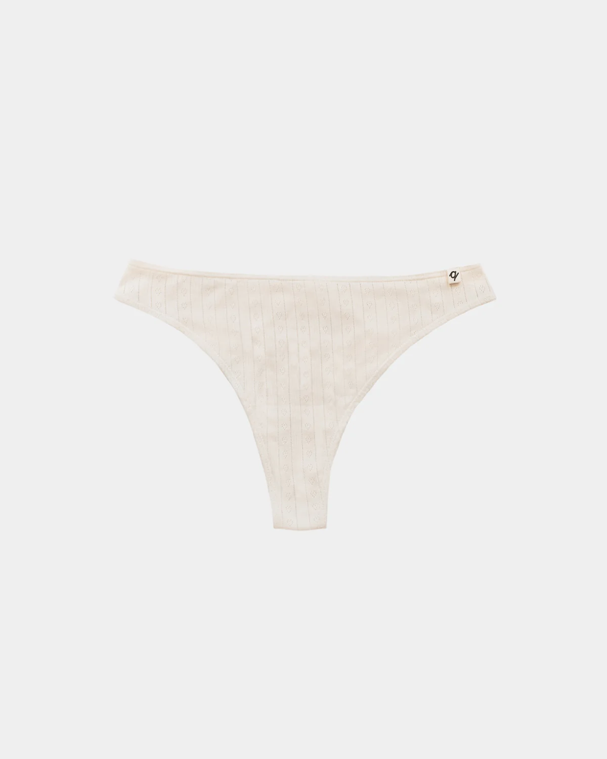 Women's Pointelle Thong - 100% Organic Cotton - Image 17