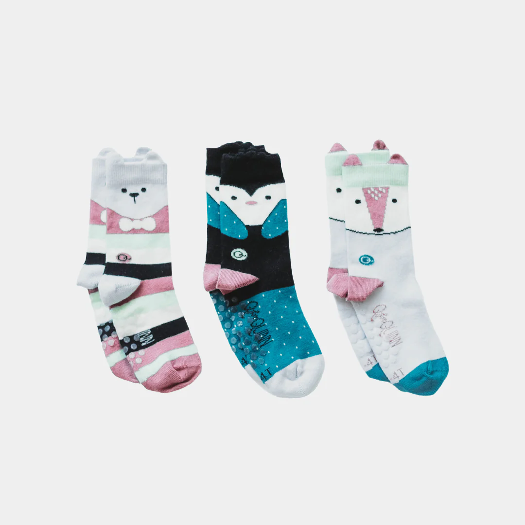 Mixed Patterns Kids Socks (3-pack) - 98% Organic Cotton - Image 6