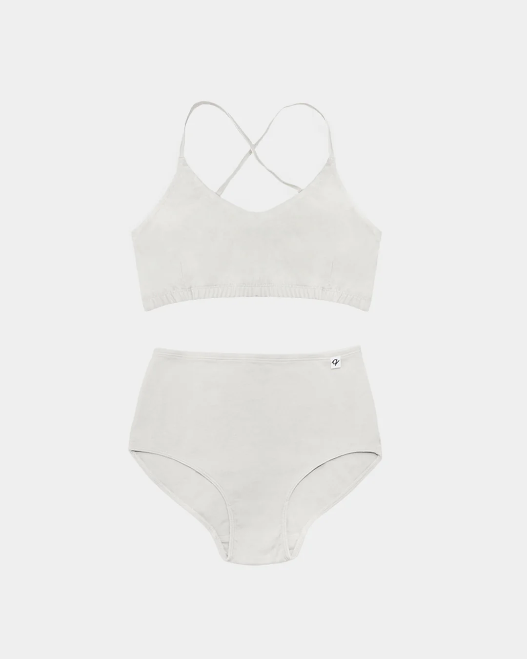 Natural (no dye) Classic Briefs & Bralette Set (2 Pack) - 100% Organic Cotton - Image 6