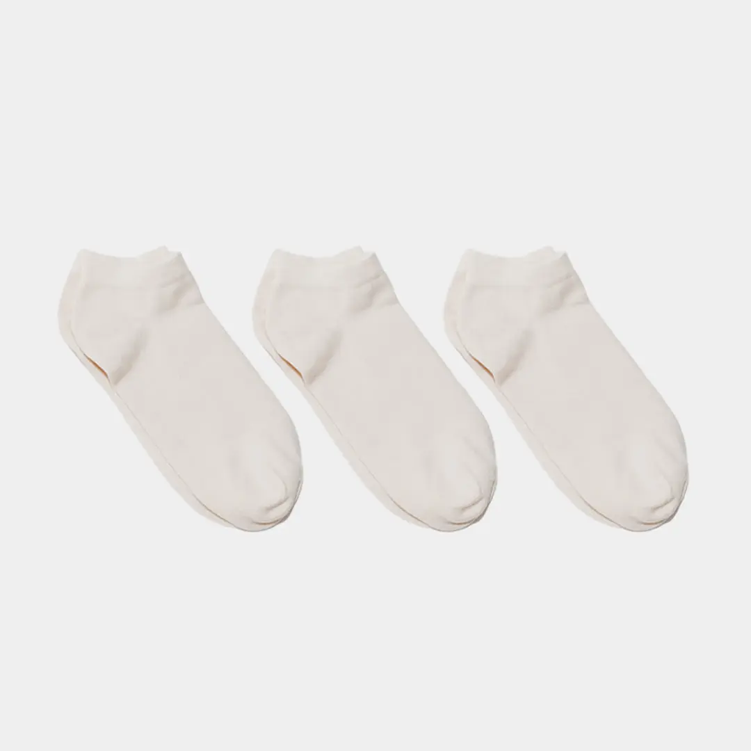 Natural (no dye) Kids' Ankle Socks  - 98% Organic Cotton - Image 5