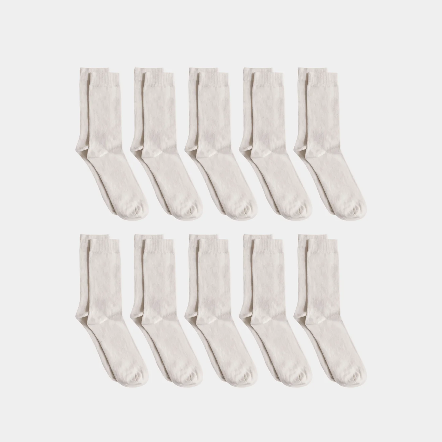Natural (no dye) Adult Trouser Socks - 98% Organic Cotton - Image 16