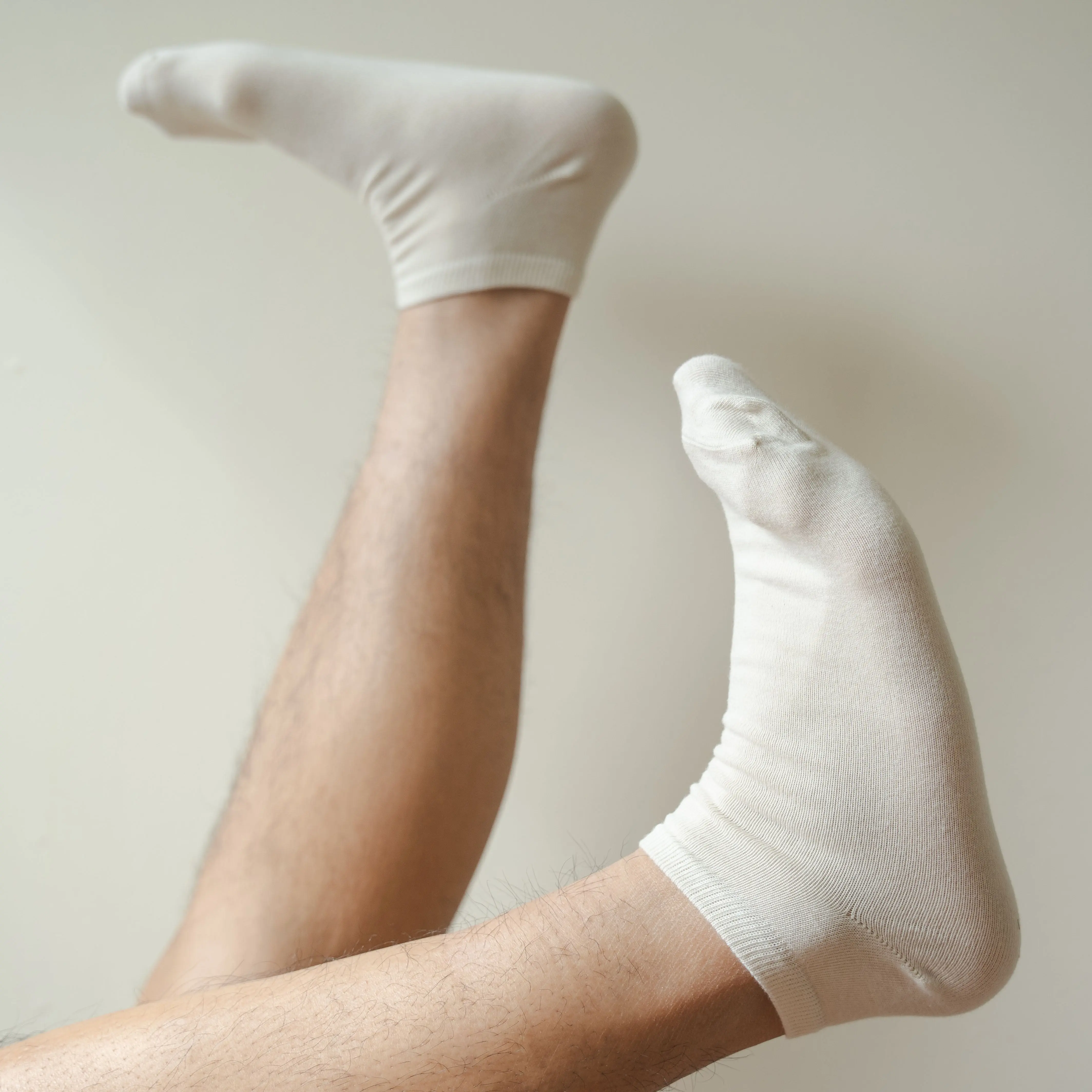 Natural (no dye) Lightweight Adult Ankle Socks - 98% Organic Cotton - Image 10
