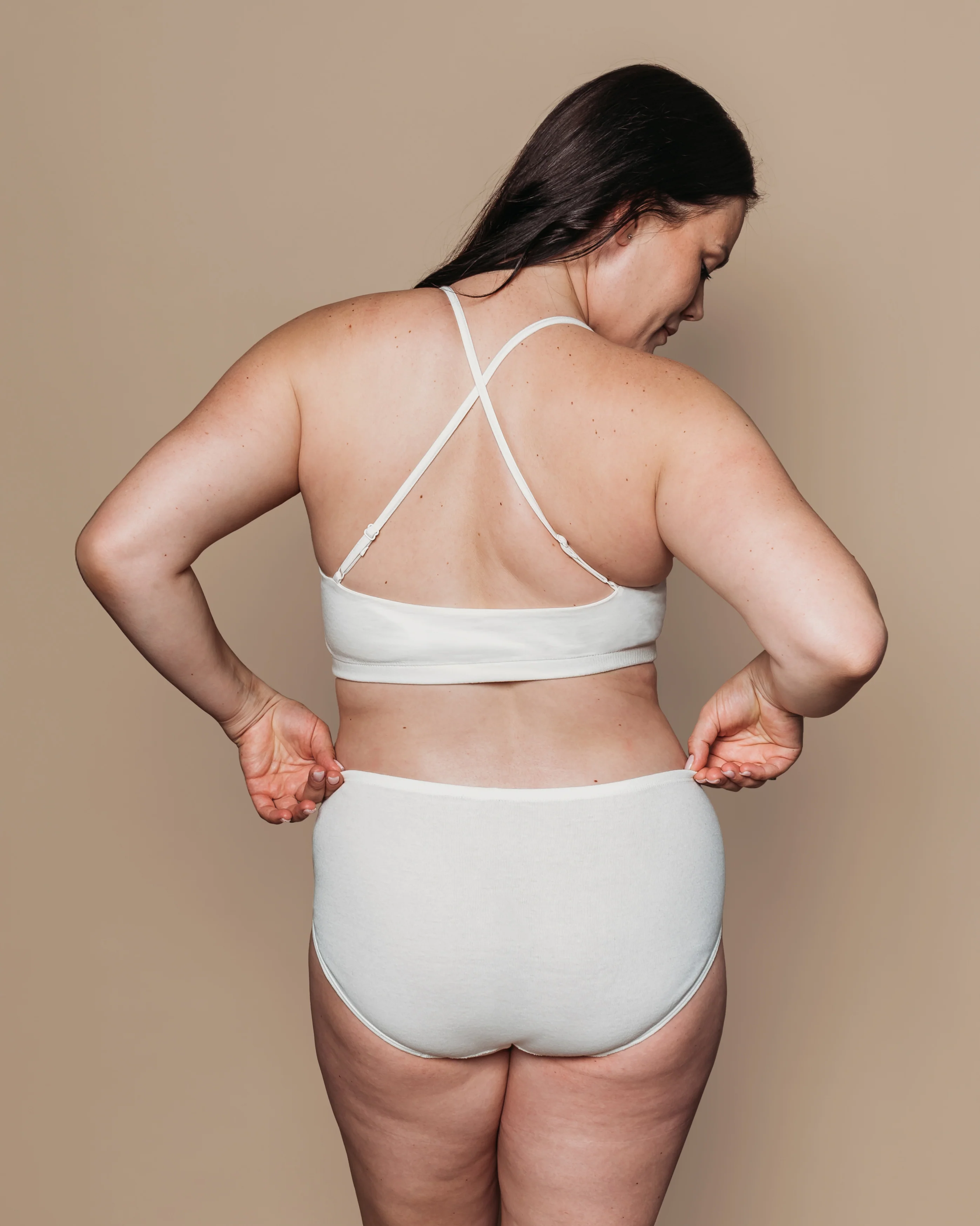 Natural (no dye) Womens Classic Brief - 100% Organic Cotton - Image 3