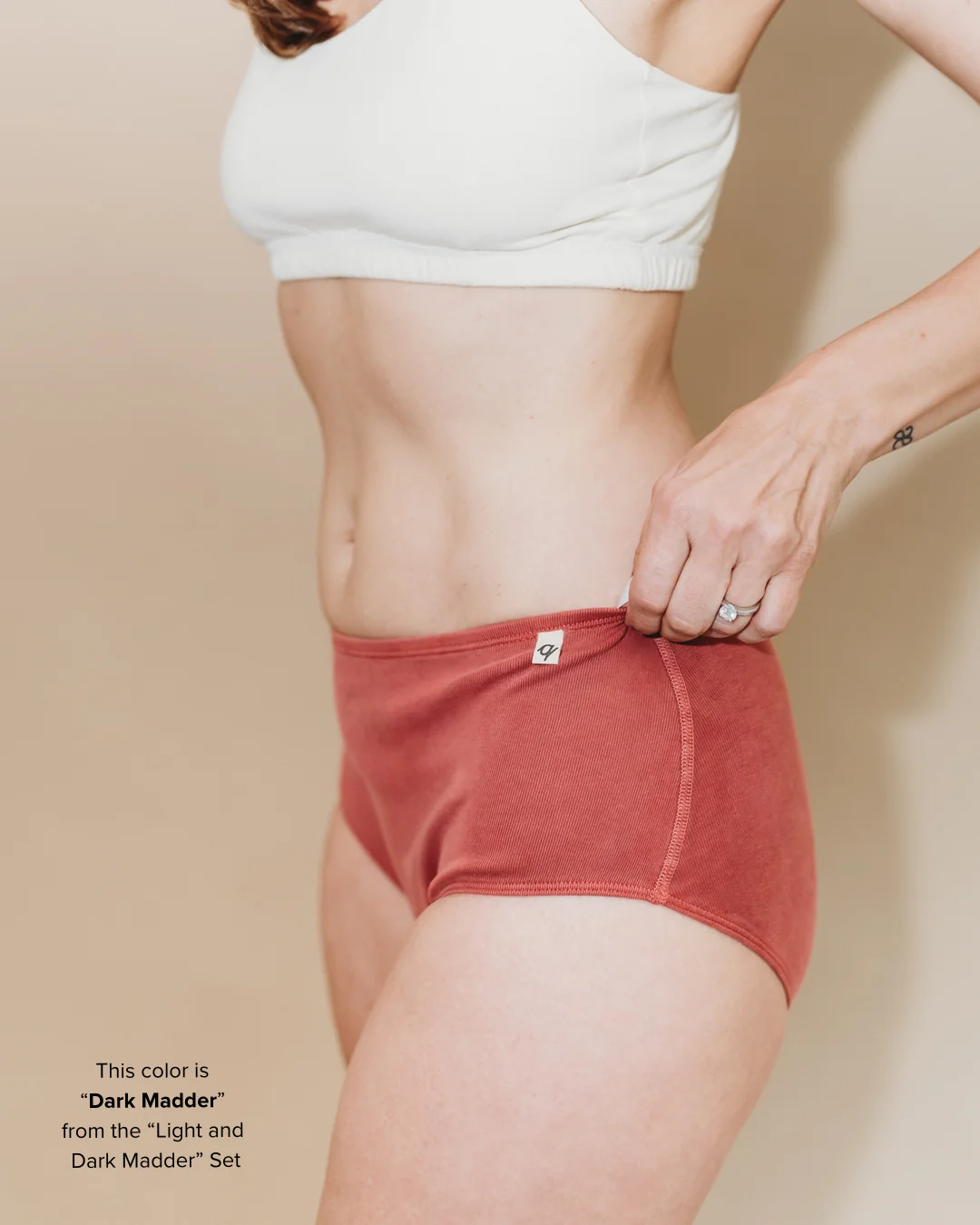 Womens Classic Brief - Natural, Plant Dyes - 100% Organic Cotton (2 pack) - Image 16