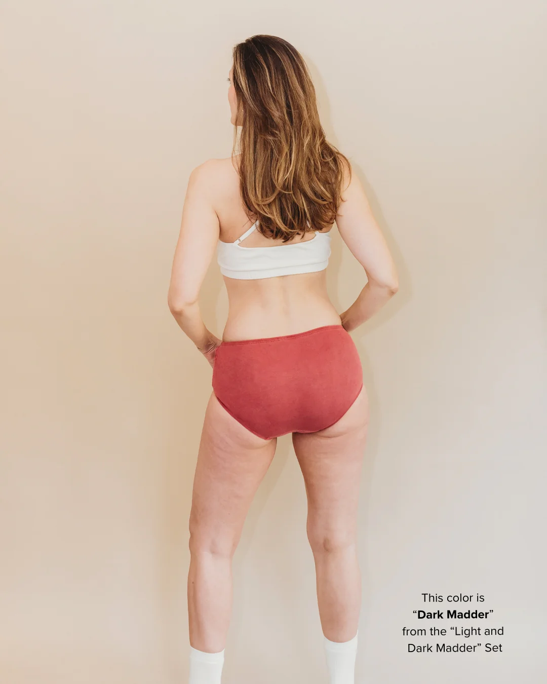 Womens Classic Brief - Natural, Plant Dyes - 100% Organic Cotton (2 pack) - Image 4