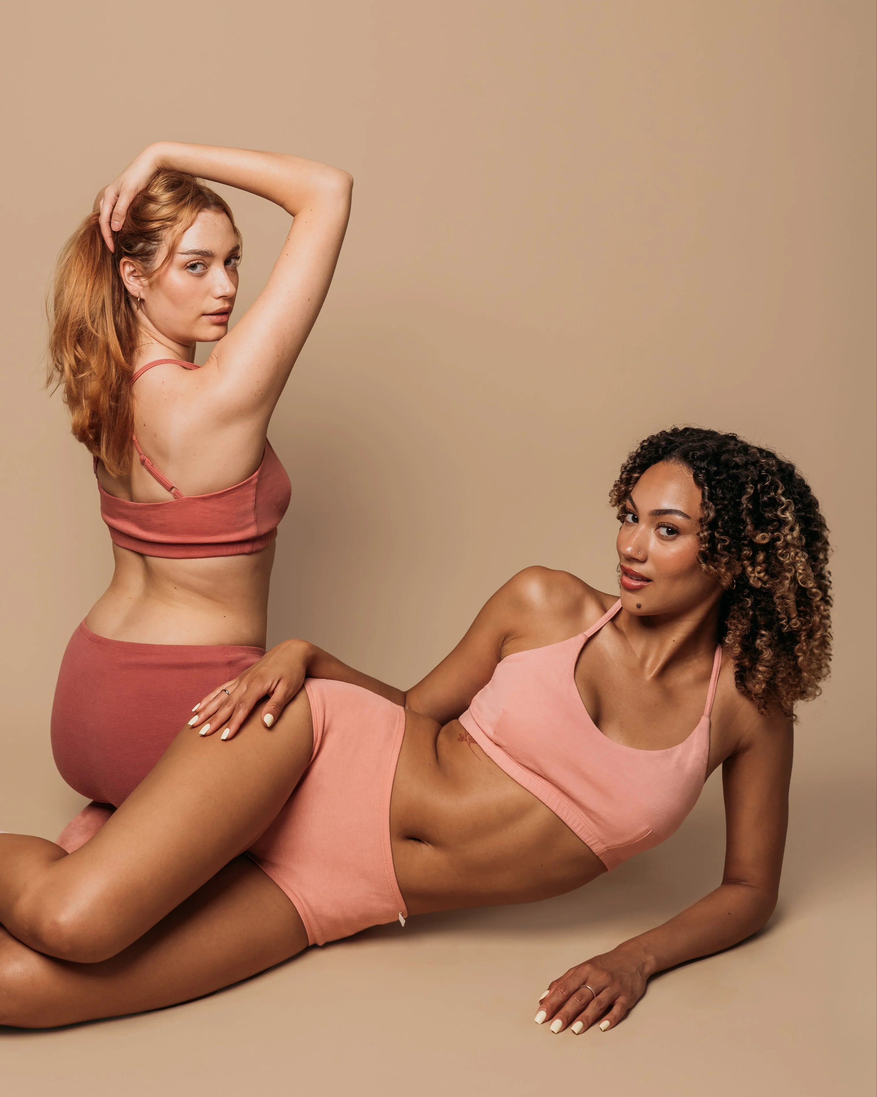 Women's Criss-Cross Bralette - Natural, Plant Dyes - 100% Organic Cotton - Image 11