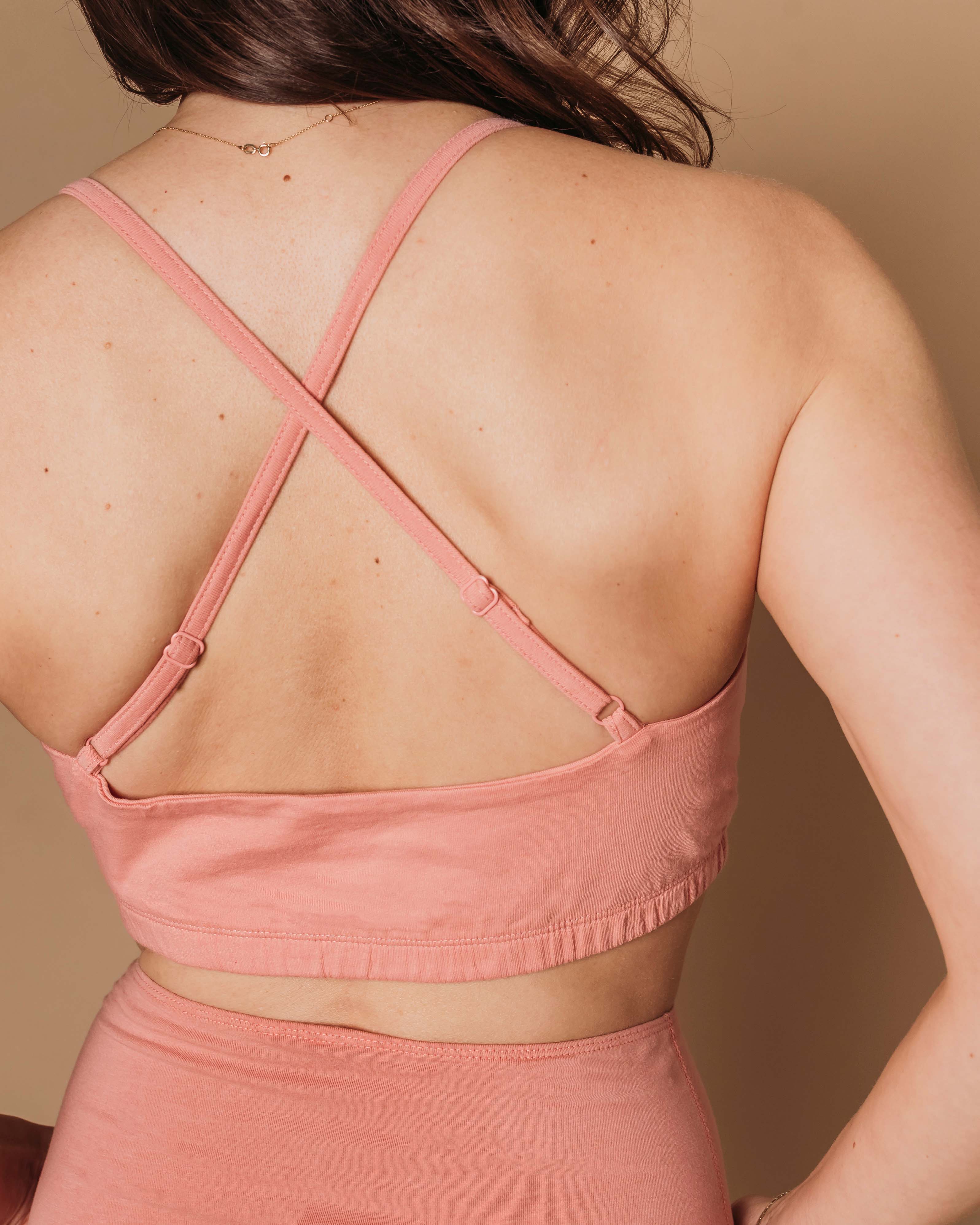 Women's Criss-Cross Bralette - Natural, Plant Dyes - 100% Organic Cotton - Image 13