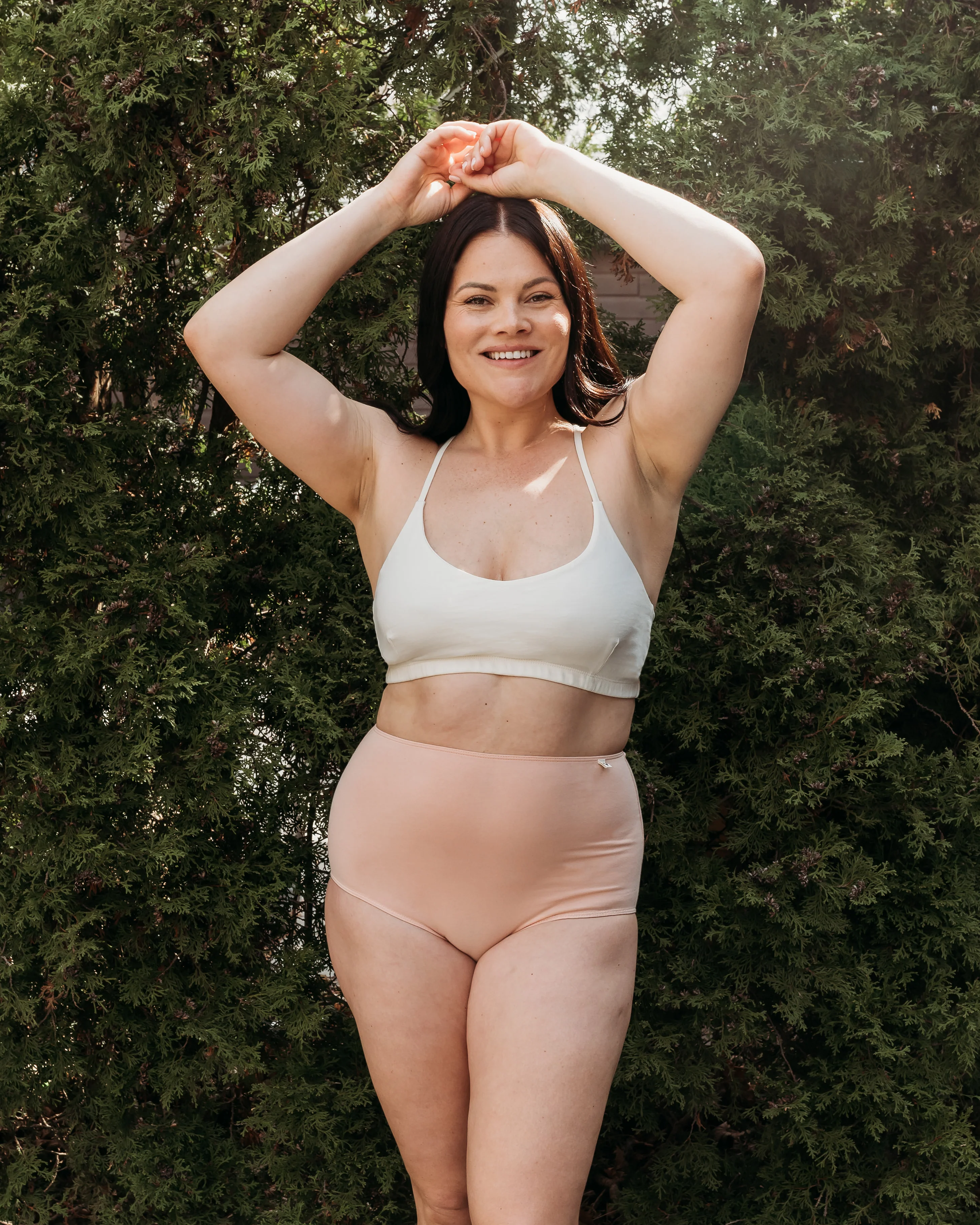 Natural (no dye) Women's Criss-Cross Bralette - 100% Organic Cotton - Image 13