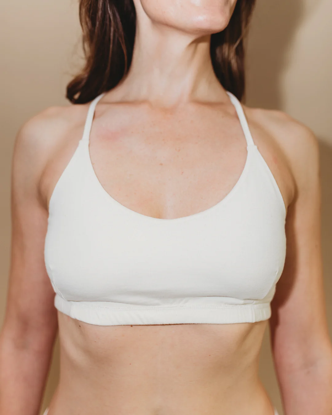 Natural (no dye) Women's Criss-Cross Bralette - 100% Organic Cotton - Image 7