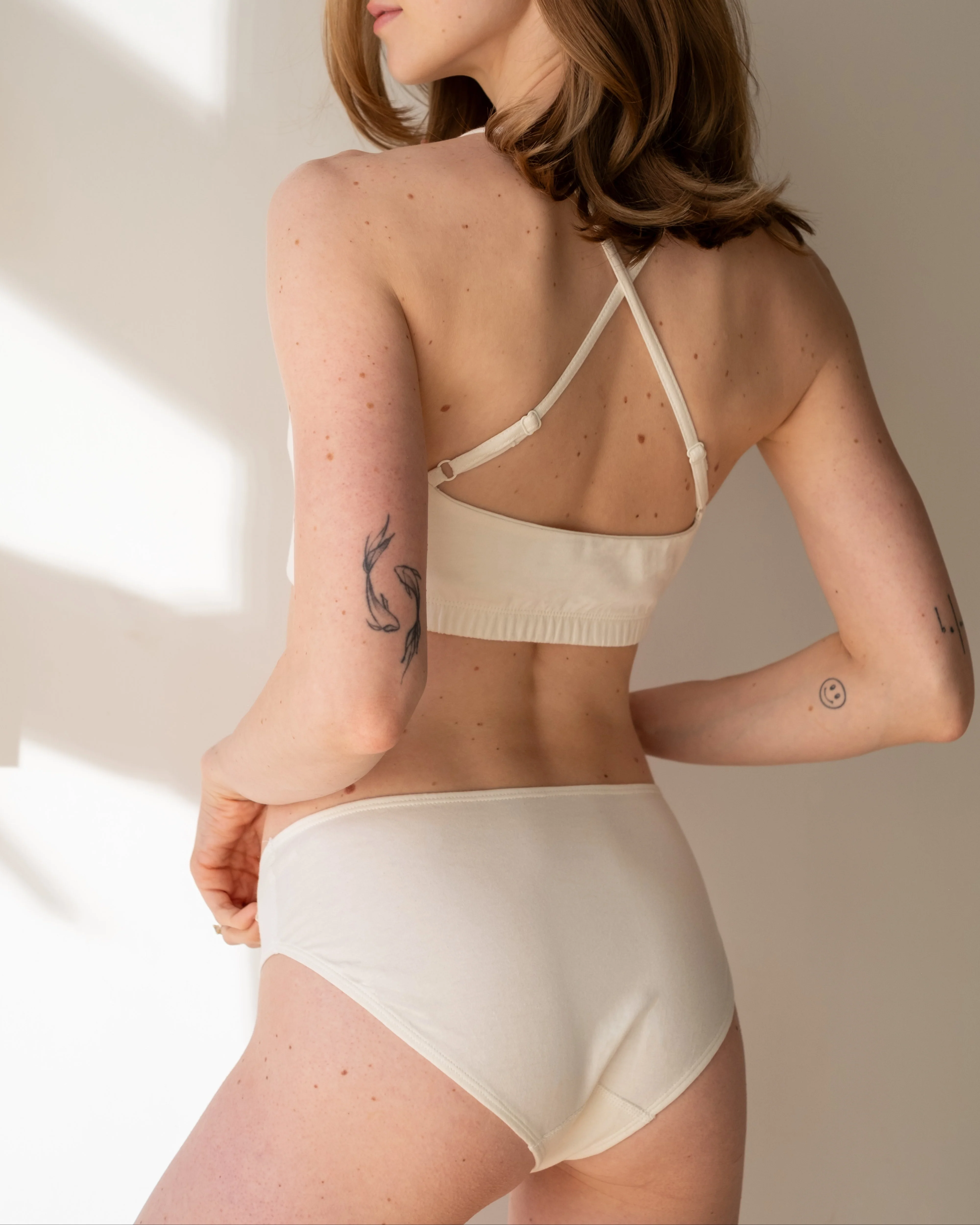 Natural (no dye) Womens Everyday Bikini - 100% Organic Cotton - Image 4