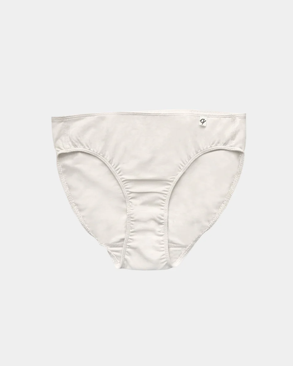 Natural (no dye) Women's French Cut Bikini - 95% Organic Cotton - Image 3