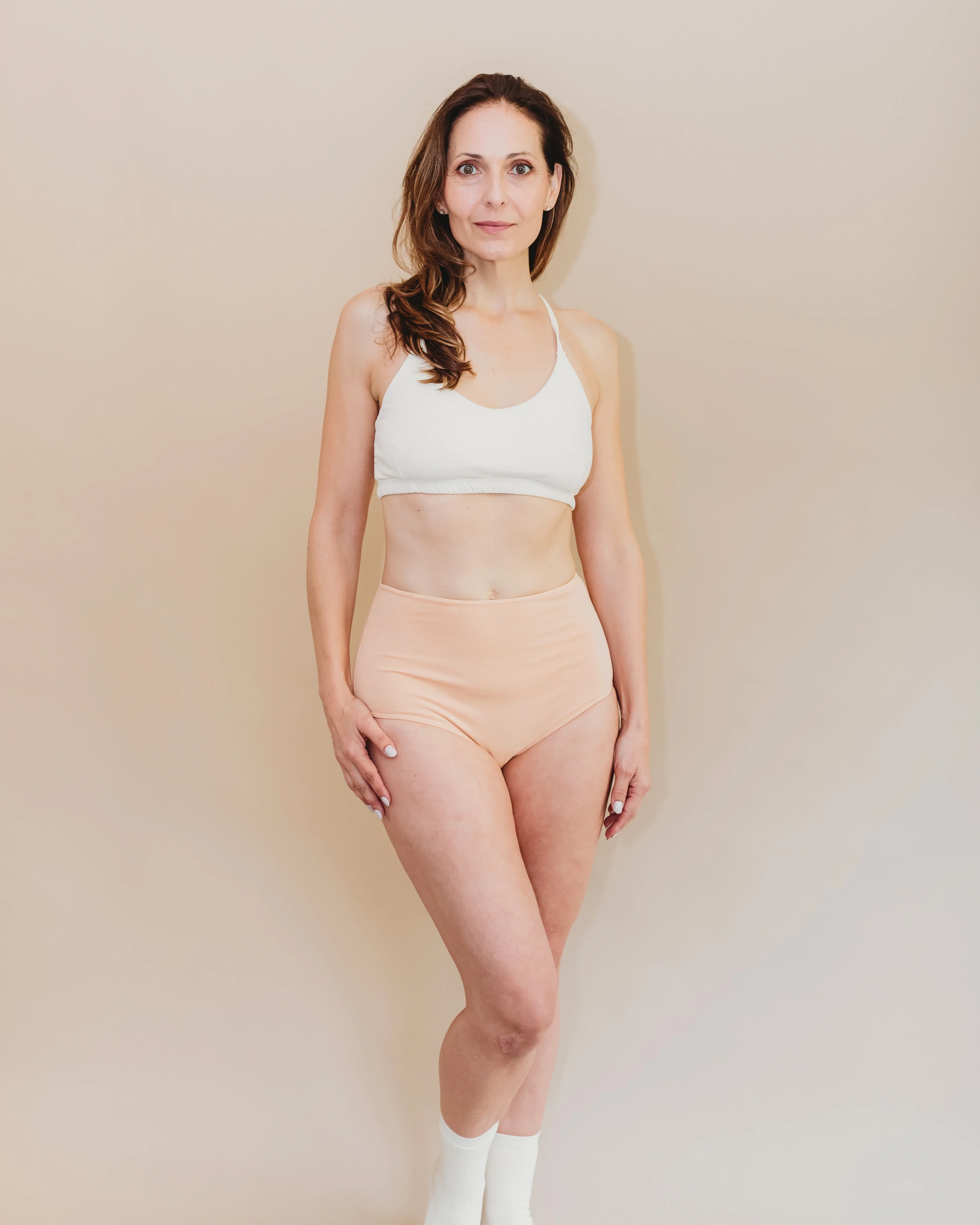 Women's High Waist Brief - Natural, Plant Dyes - 95% Organic Cotton (2 pack) - Image 12