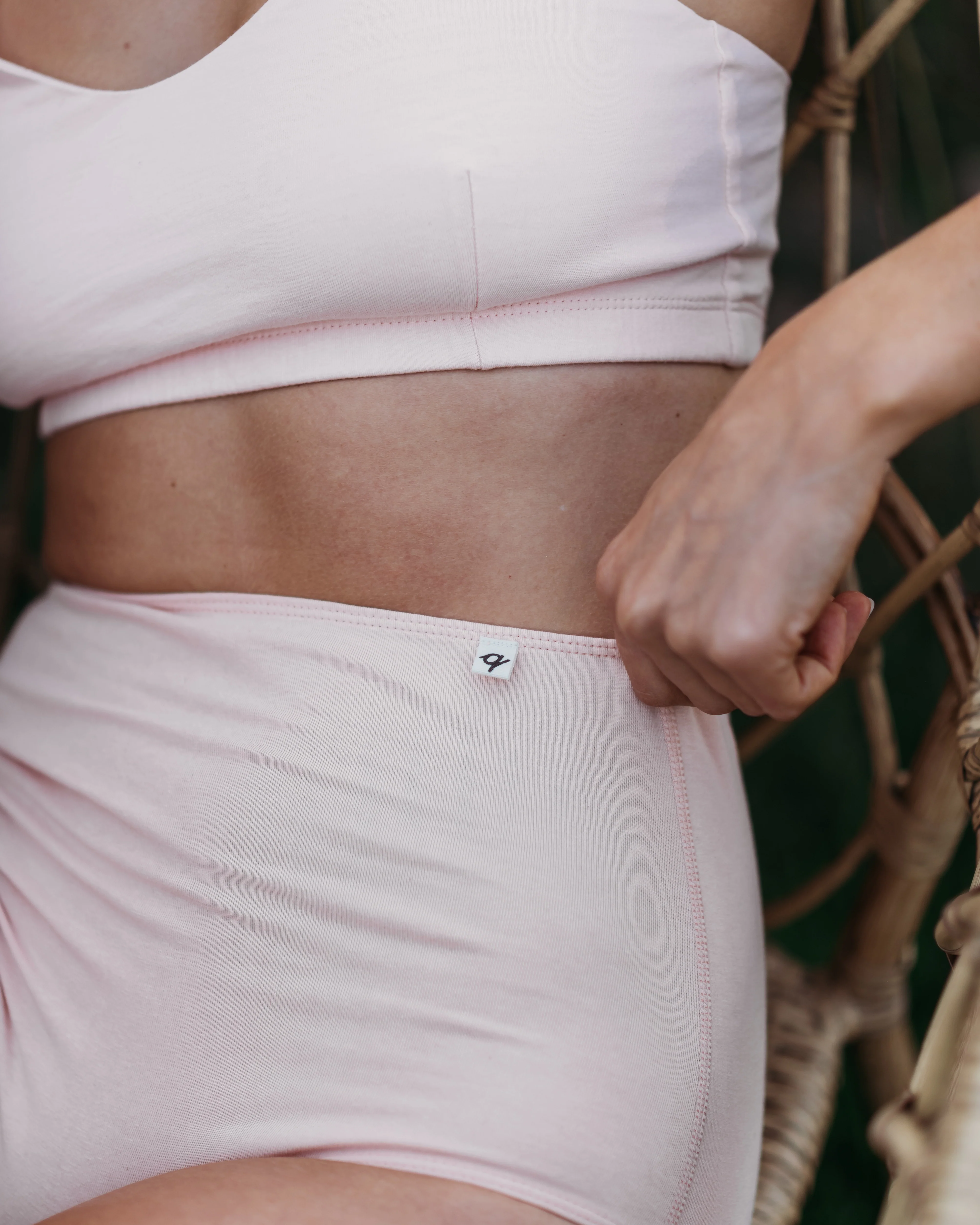 Women's High Waist Brief - Natural, Plant Dyes - 95% Organic Cotton (2 pack) - Image 23