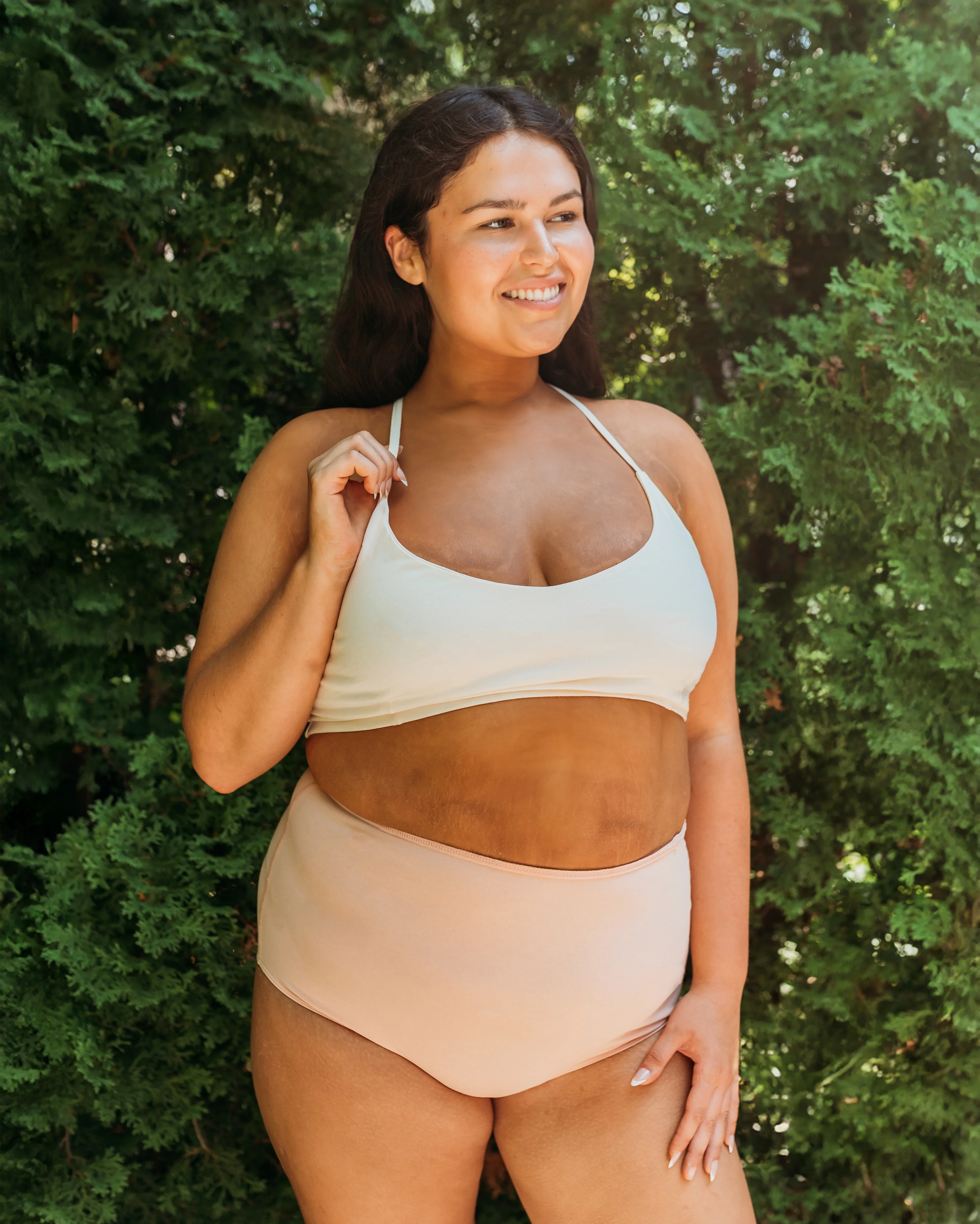 Women's High Waist Brief - Natural, Plant Dyes - 95% Organic Cotton (2 pack) - Image 24